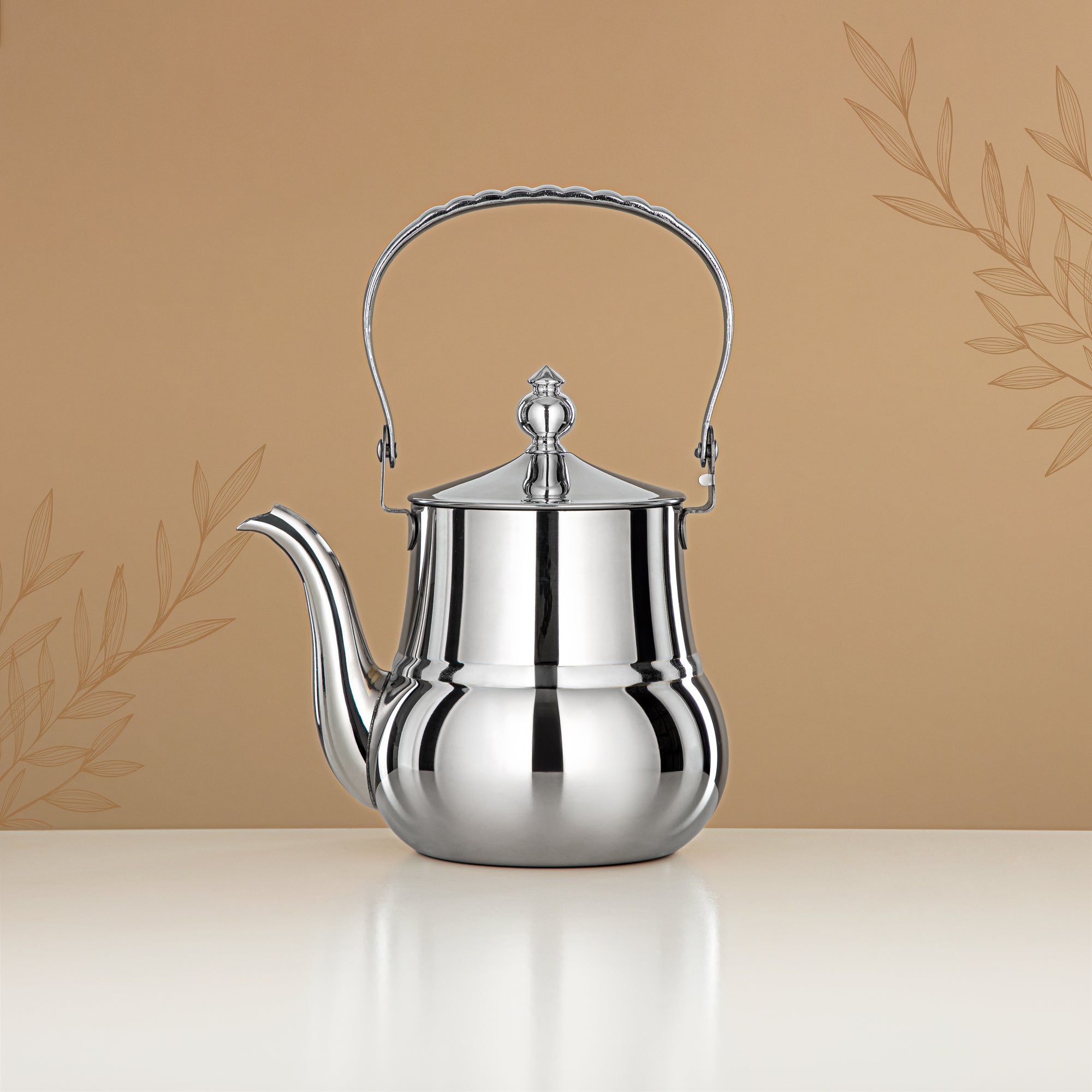 Almarjan Tea Kettle 1L Silver – Elegance