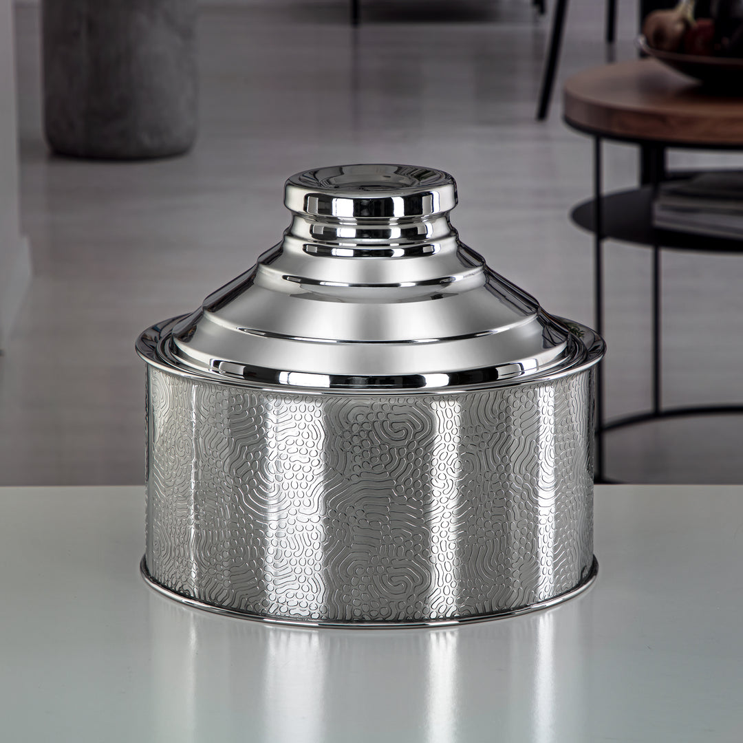 Almarjan 3 Pieces Basrai Collection Stainless Steel Hot Pot - H23E29