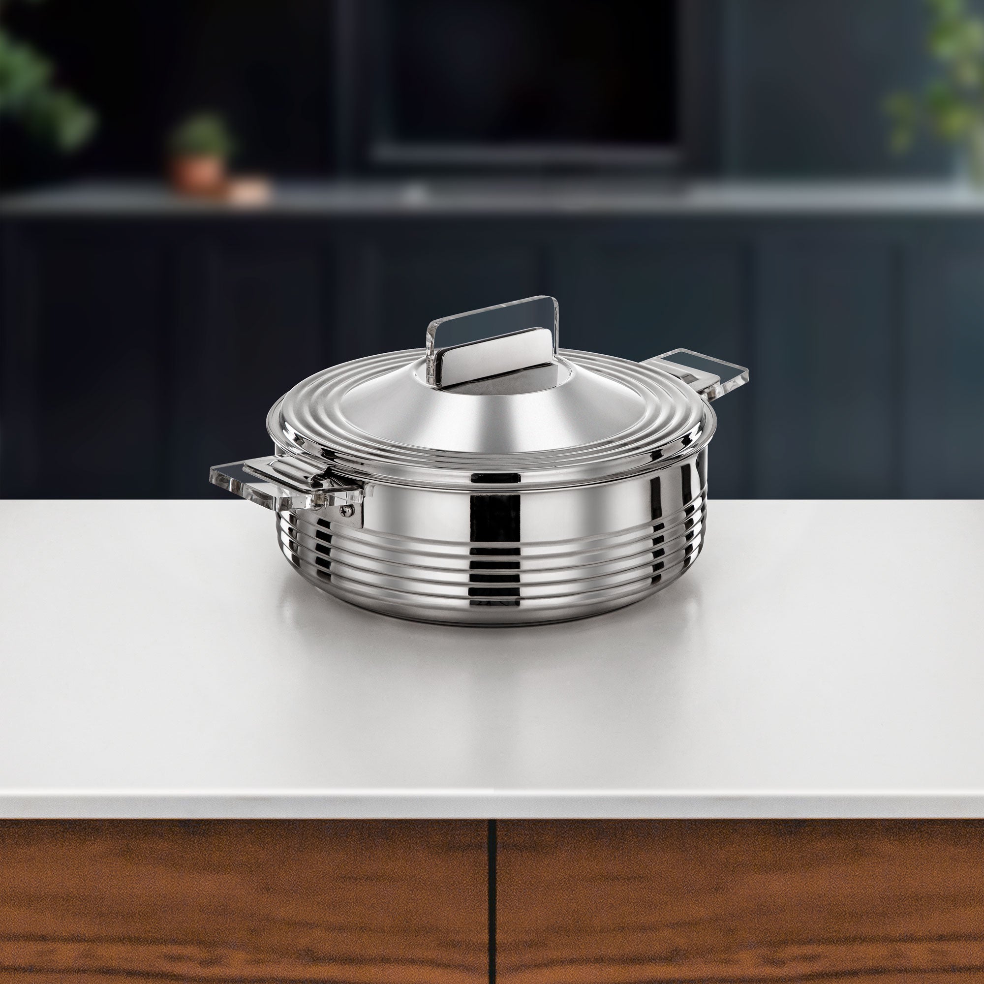 Almarjan Mahra Hot Pot 3.5 L Silver (H25P3)