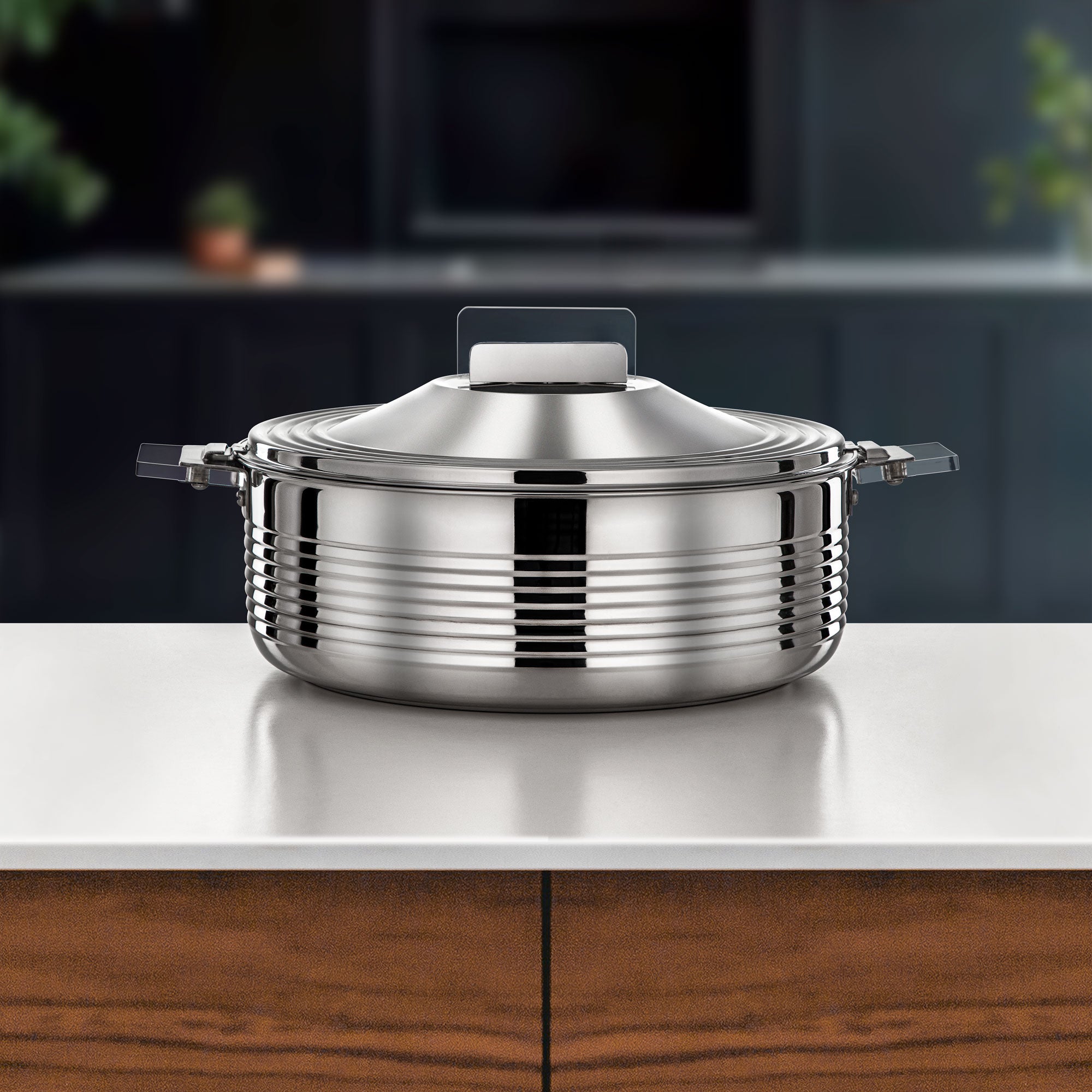 Almarjan Mahra Hot Pot 8 L Silver (H25P3)