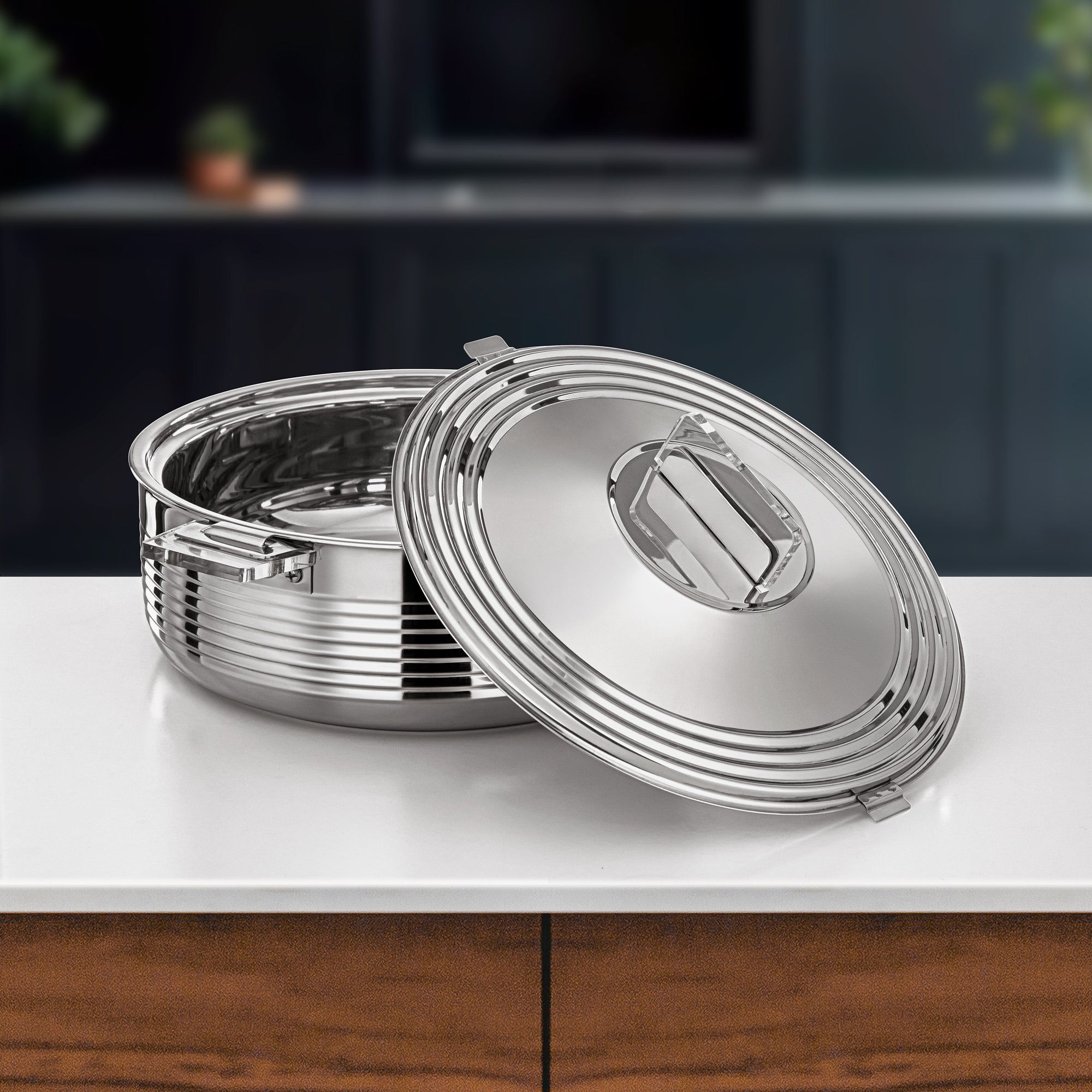 Almarjan Mahra Hot Pot 8 L Silver (H25P3)