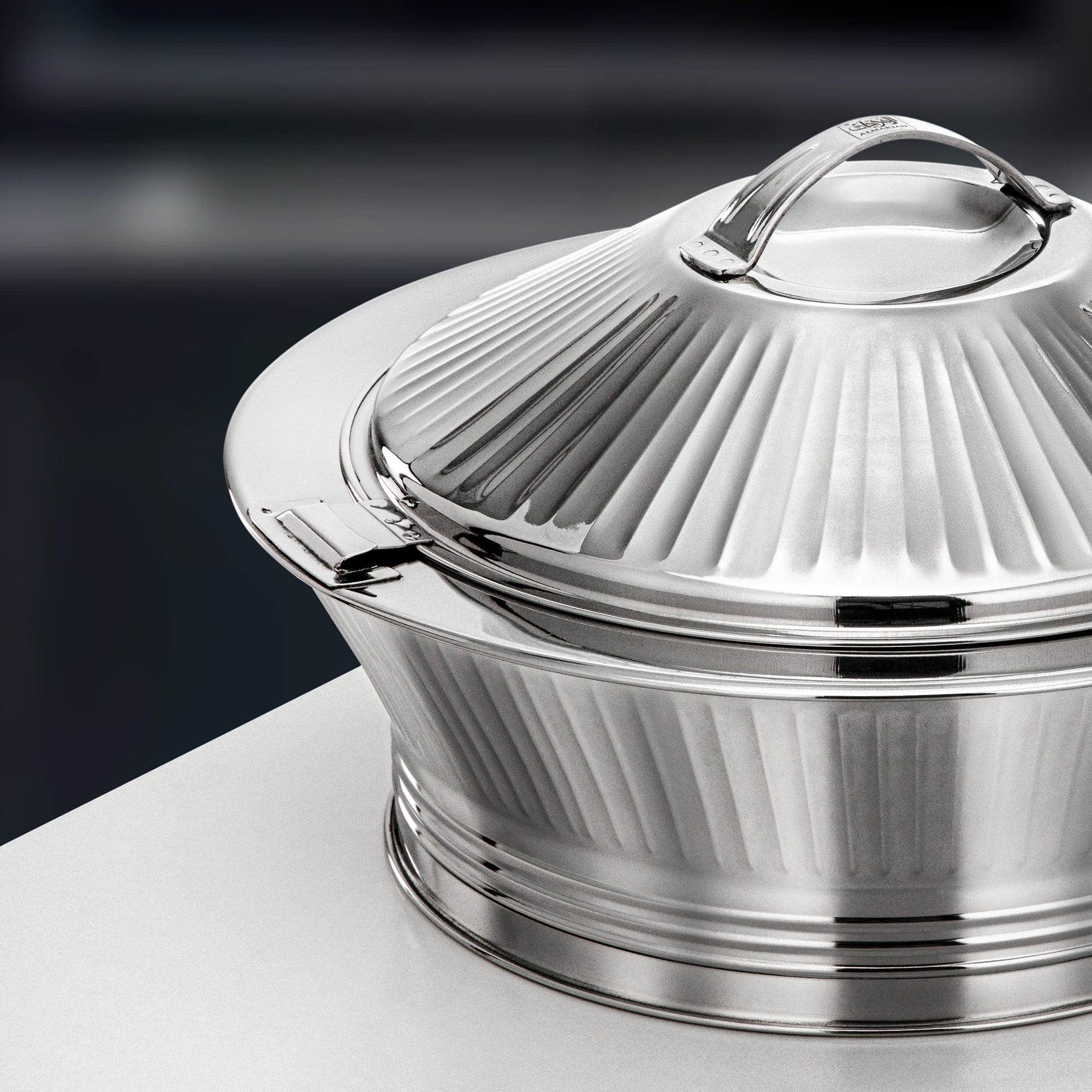 Almarjan Manara Hot Pot Set 3 Pieces Silver
