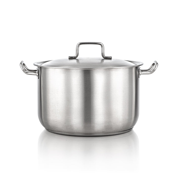 Almarjan 38 CM Professional Collection Rustfrit Steel Stock Cooking Pot - STS0299016
