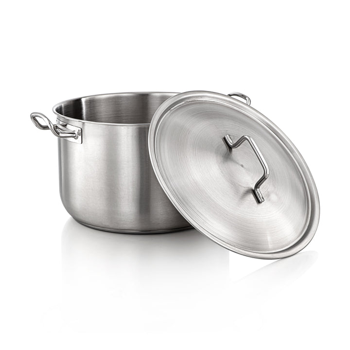 Almarjan 38 CM Professional Collection Rustfrit Steel Stock Cooking Pot - STS0299016