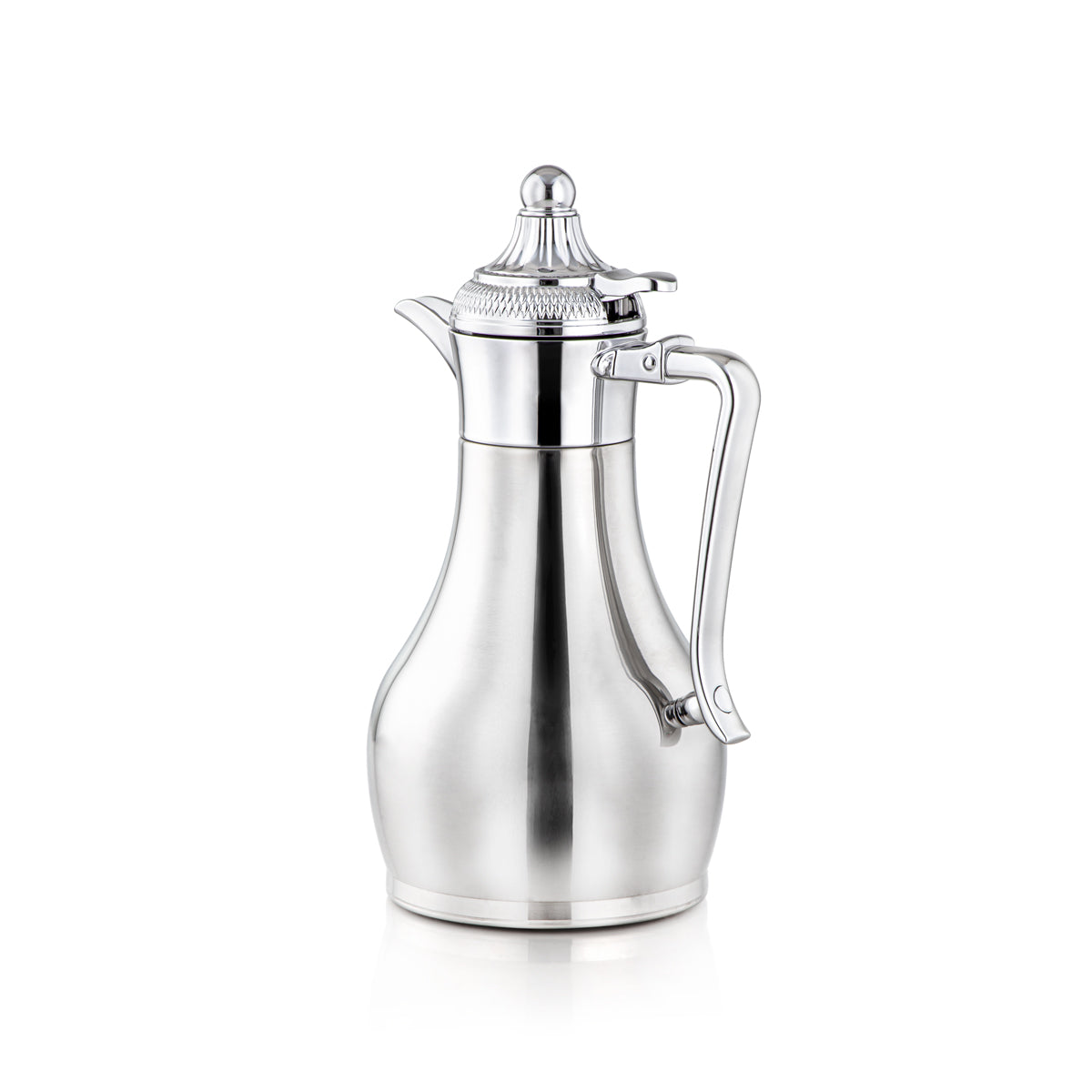 Almarjan 0.8 Liter Stainless Steel Vacuum Dallah Silver - SUT-080-CR