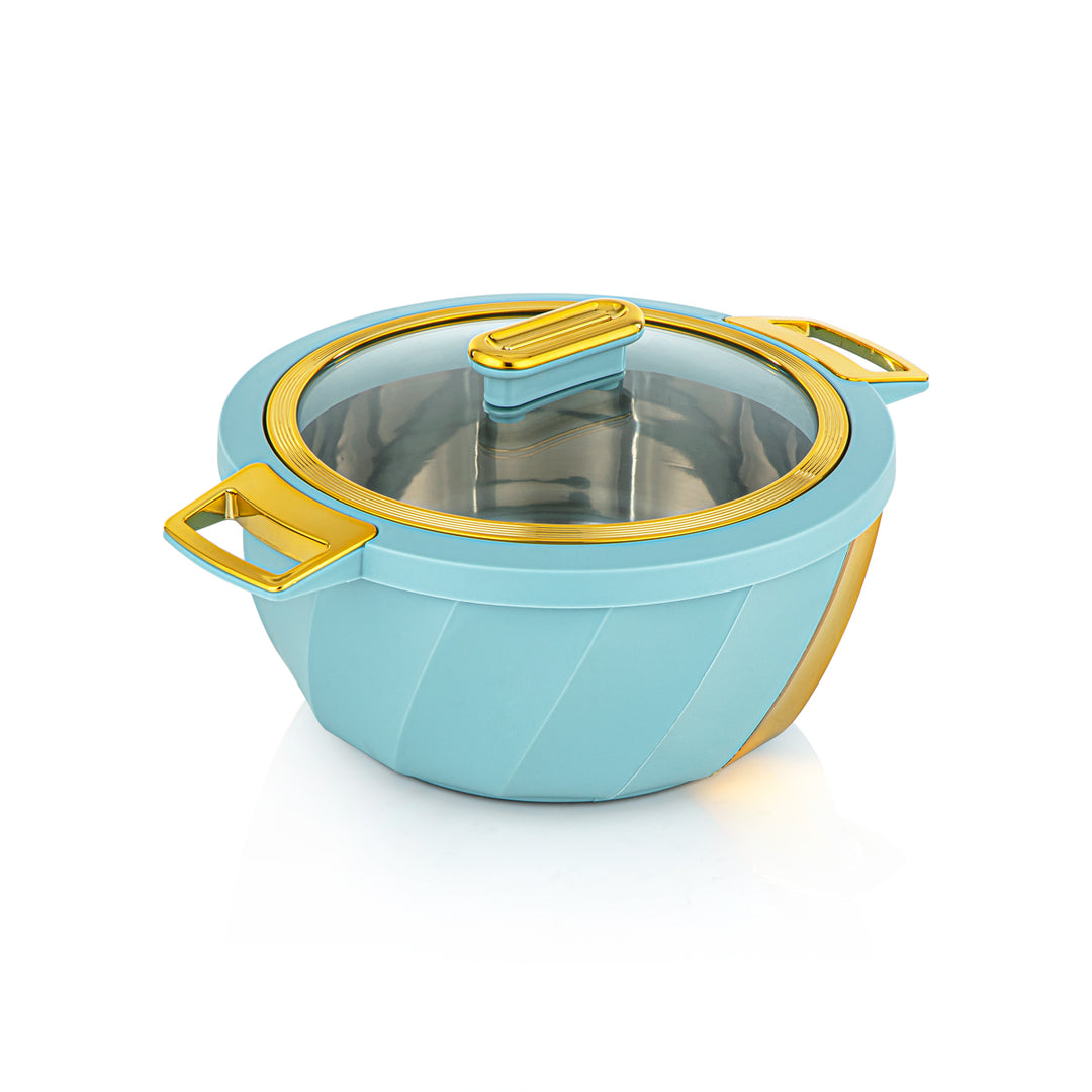 Almarjan 3-delt Salwa Collection Plastic Hot Pot lyseblå og guld - SW001G LB/G
