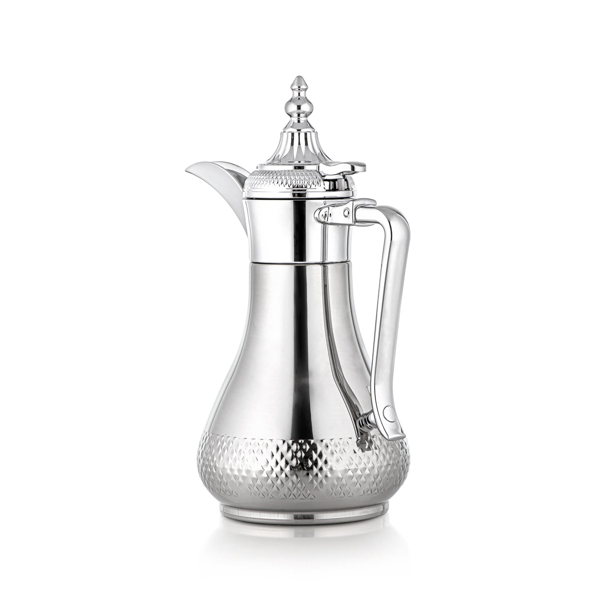 Almarjan 0.6 Liter Stainless Steel Vacuum Dallah Silver - SWD/D-060-CR