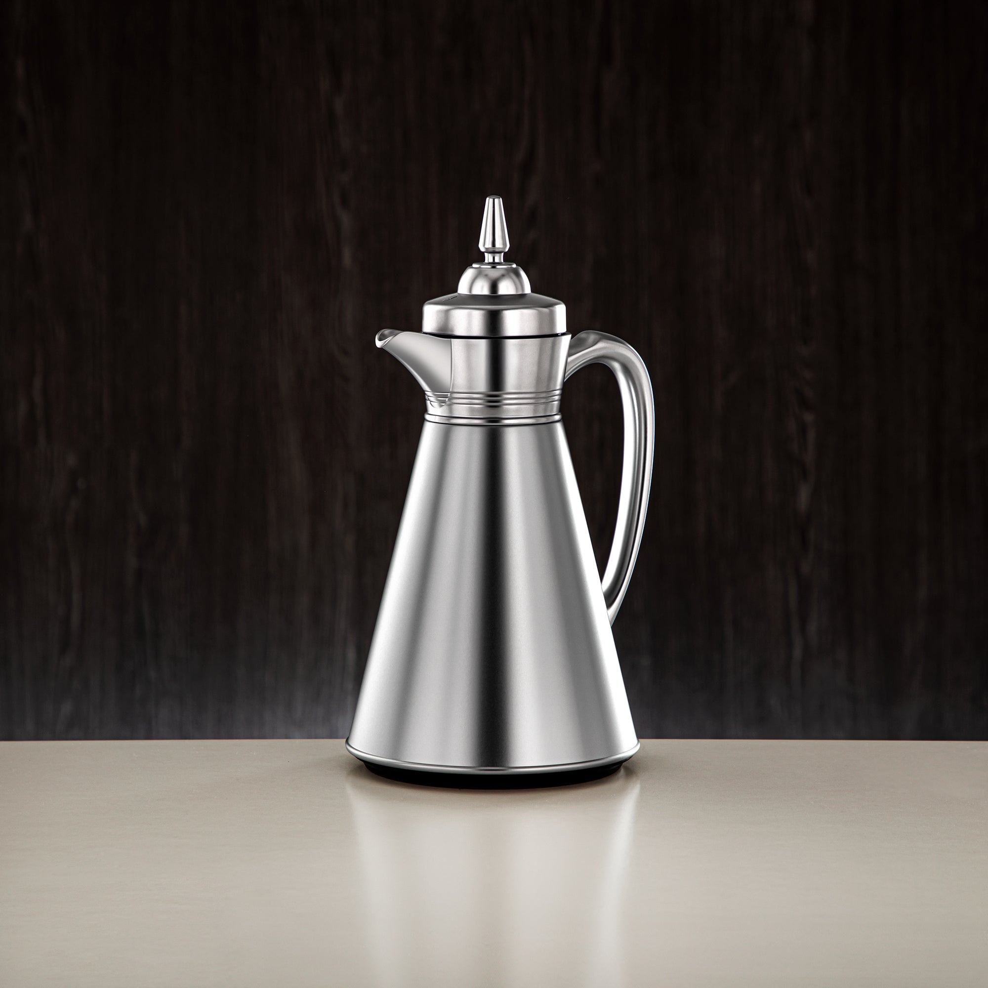 Almarjan Vacuum Flask Set, 0.7L + 1L, Matt Silver (UBC-A0700/B1000 E23) - Ramadan Serveware