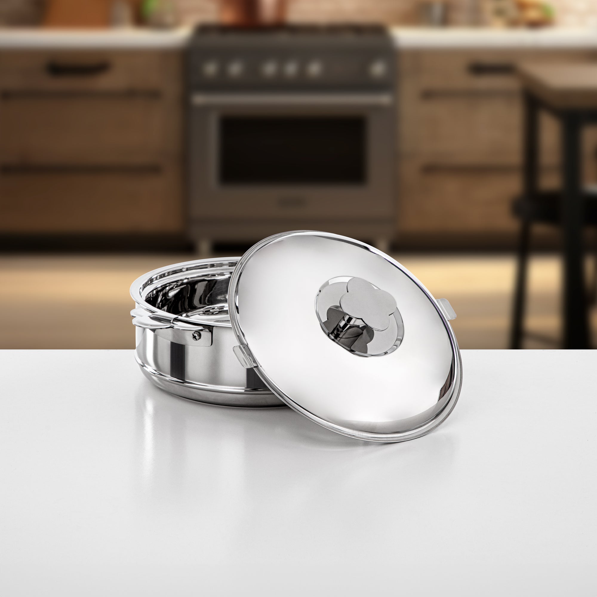 Almarjan Hot Pot Set Stainless Steel Silver 1000/2500/3500/5000ML 4 Pieces (H25P1-SET) – VIDA Collection for Ramadan Gatherings