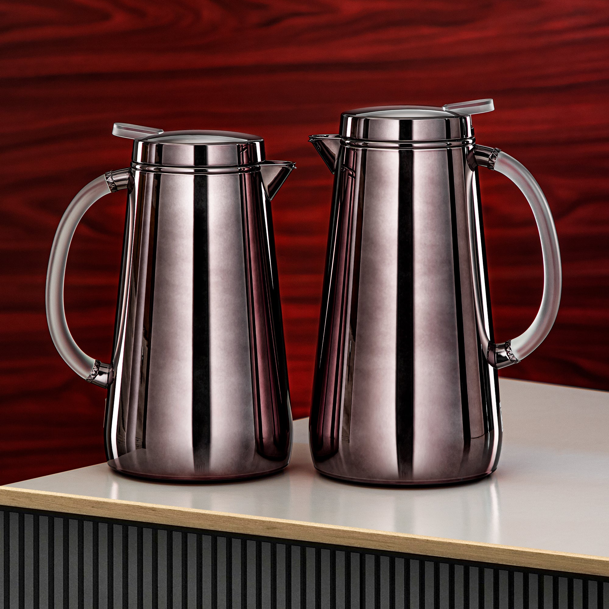 Almarjan Vacuum Flask Set Gun black  – Ramadan & Gatherings