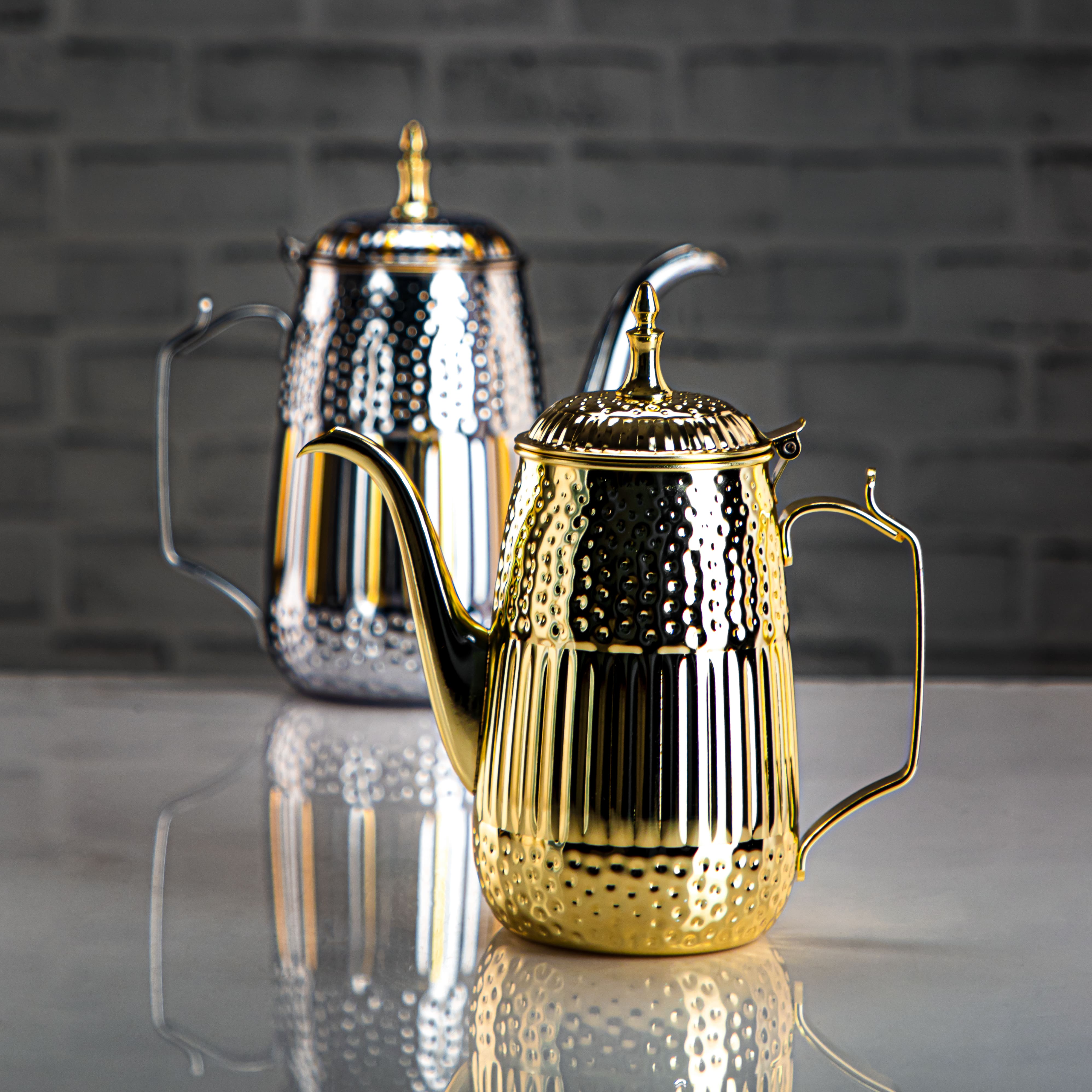 Almarjan 1 Liter Marabaa Collection Stainless Steel Milk Jug Gold - STS0010949