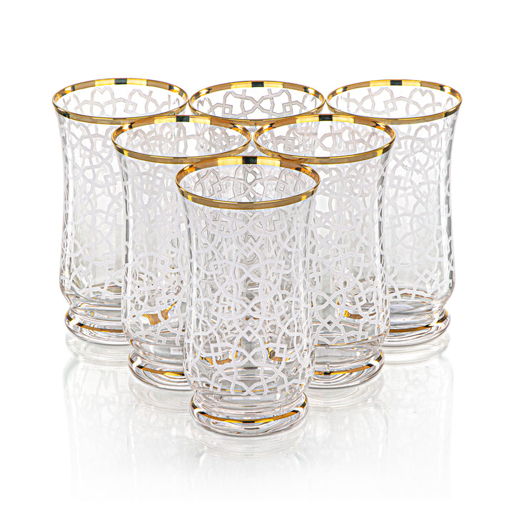 Almarjan 250 ML Glass Water Cup - 1102B-HEX