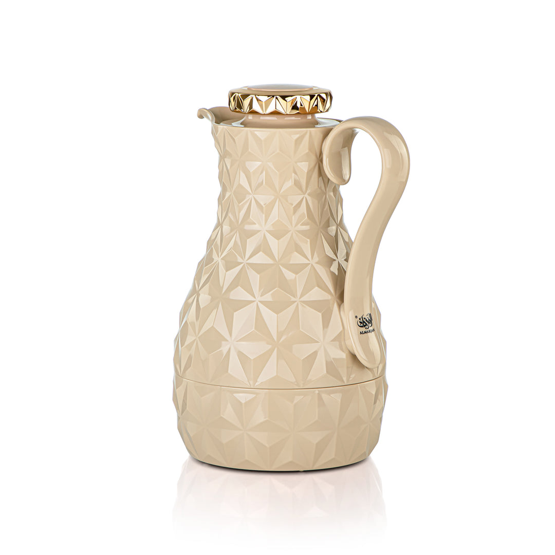 Almarjan 2 Pieces Vacuum Flask Set Beige & Gold - 2C124AB-100 MBG/G