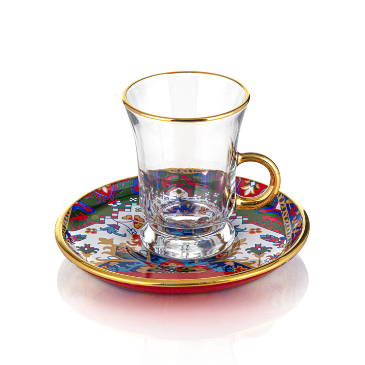 Almarjan 6 pièces Orca Collection tasses à thé en verre - 87154