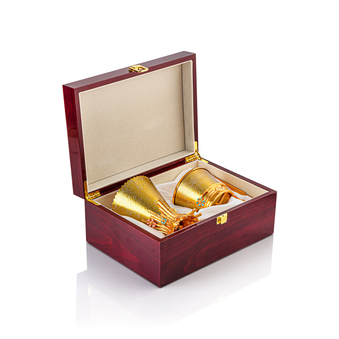 Almarjan 2 stykker Sanabel Collection Incese brænder sæt guld BK-07M-BSG