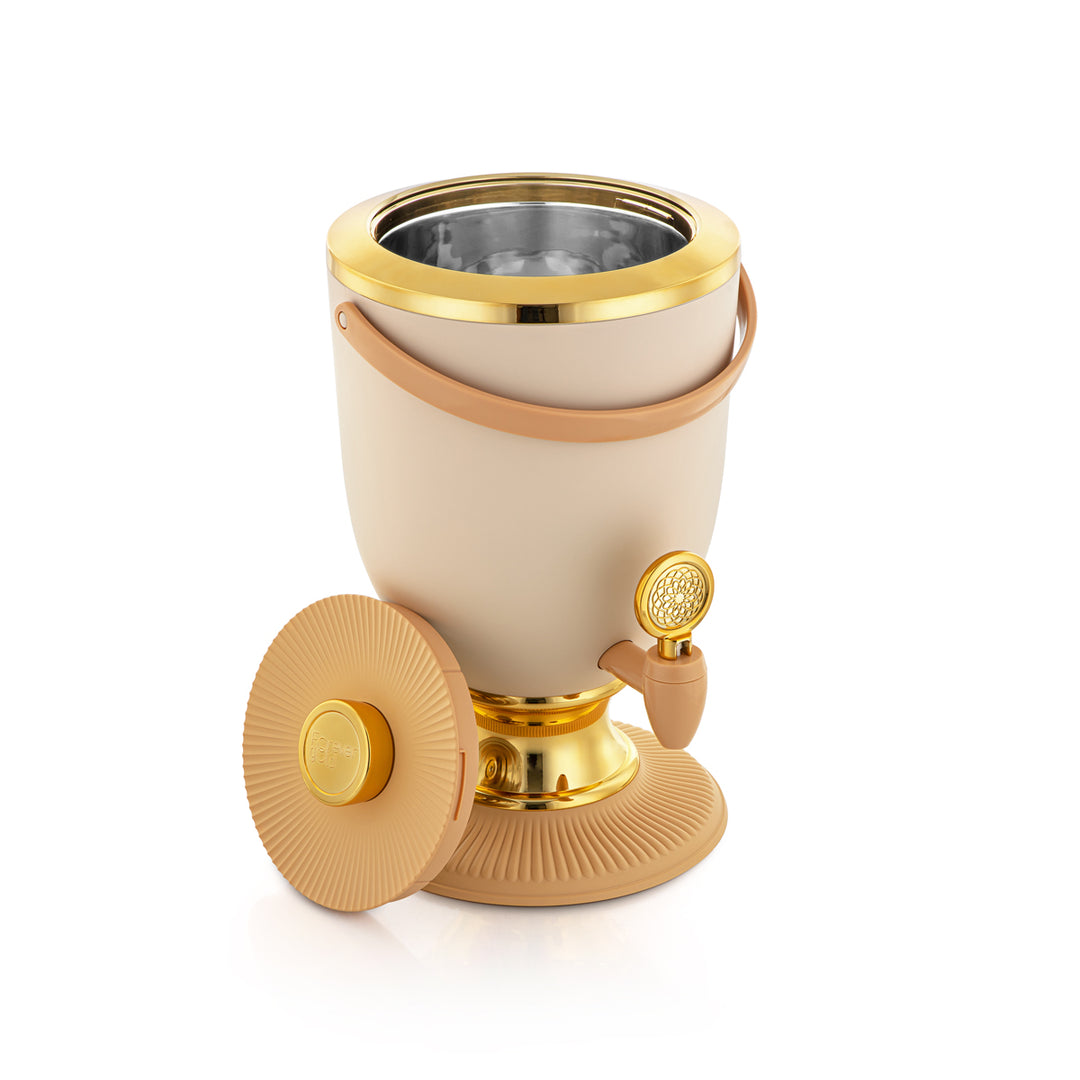 Forever Gold 4 liter plastjuicedispenser Beige &amp; Gold - FA400 BG/G