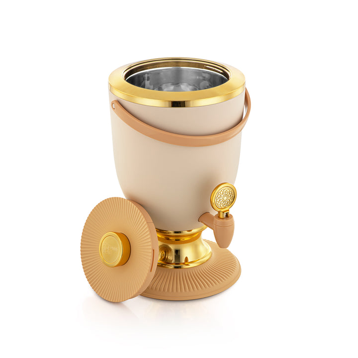 Forever Gold 4 liter plastjuicedispenser Beige &amp; Gold - FA400 BG/G