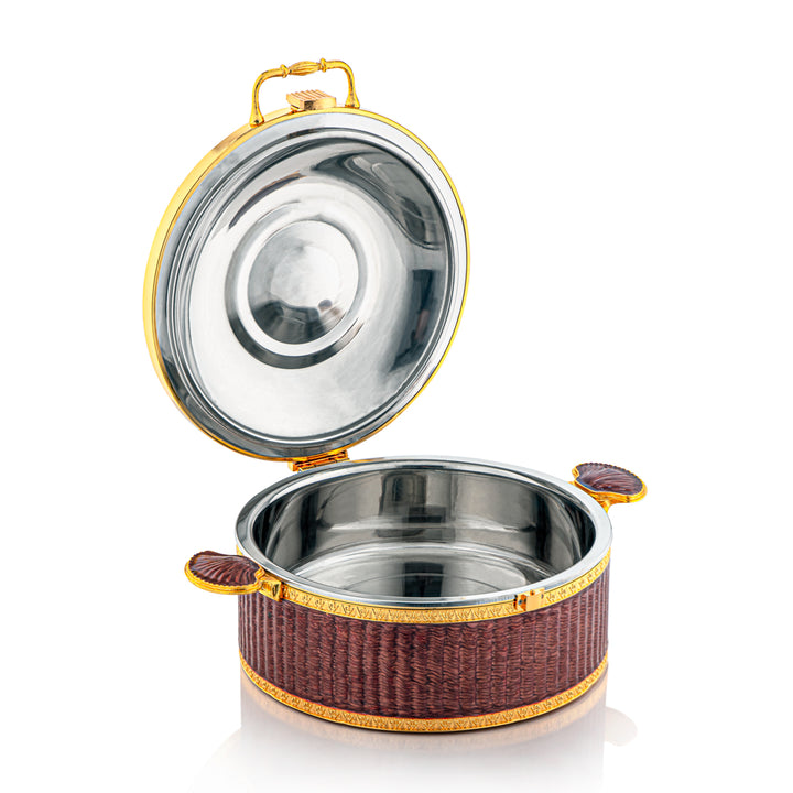 Almarjan 4500 ML Sadaf Collection Hot Pot Pearl Brown &amp; Gold - HP-17