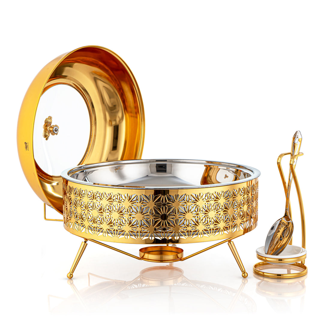 Almarjan 6500 ML Chafing Dish Avec Cuillère Or - STS0012903