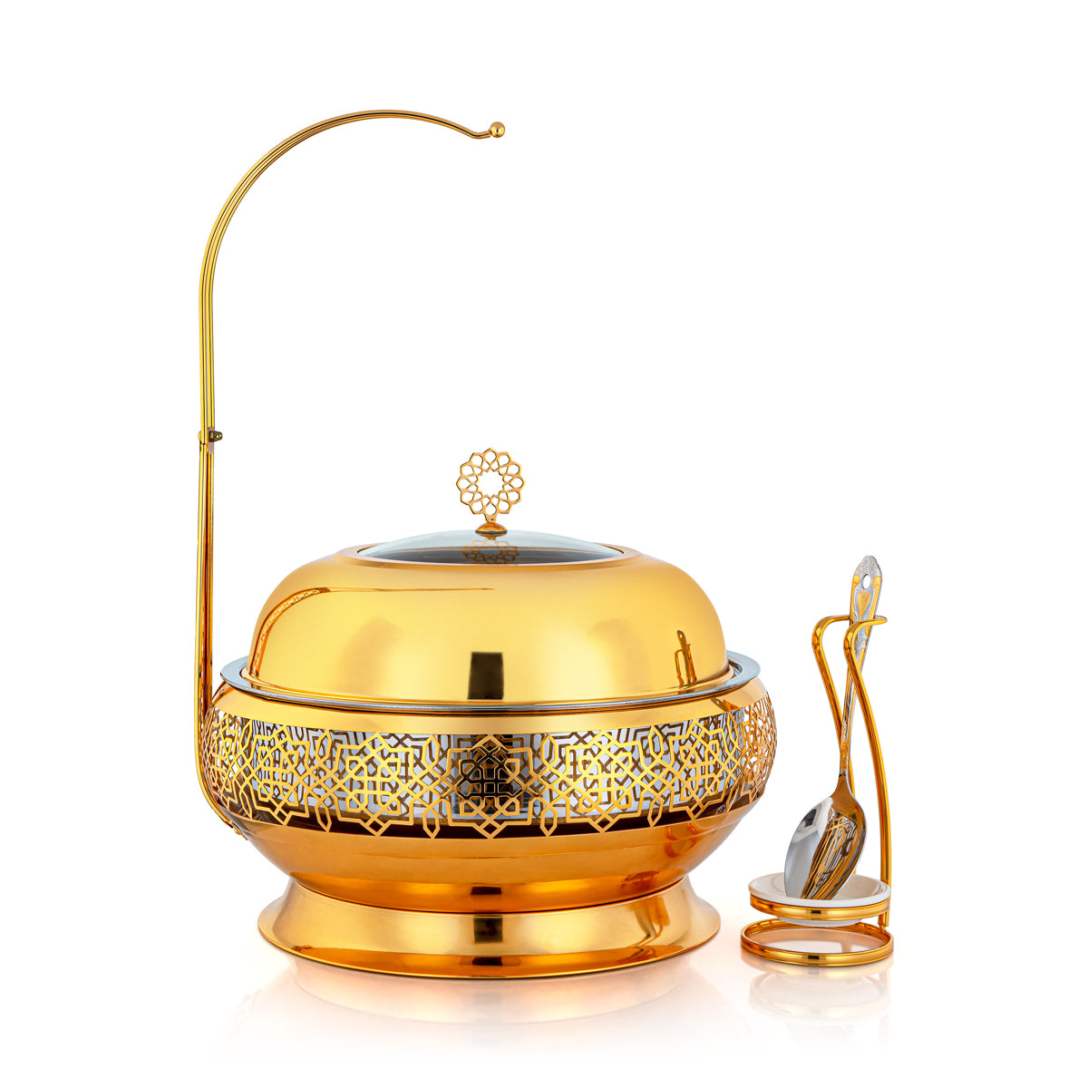 Almarjan 6.5 Liter Chafing Dish With Spoon Gold - STS0012922