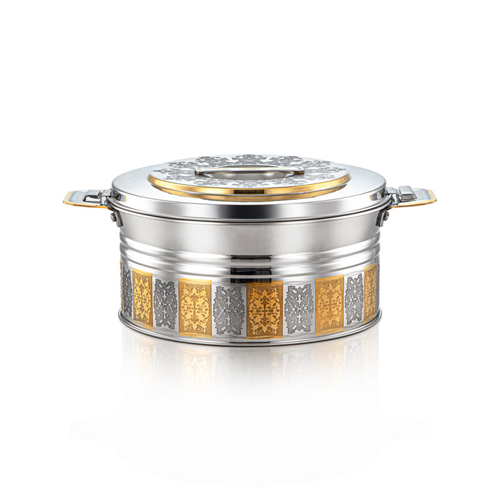 Almarjan 4000 ML Shaharzad Collection Rustfrit Stål Hot Pot Sølv &amp; Guld - H22EPG5