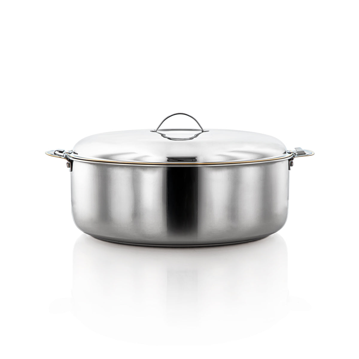 Almarjan 8000 ML Classic Collection Rustfrit Stål Hot Pot Sølv &amp; Guld - H23PG1