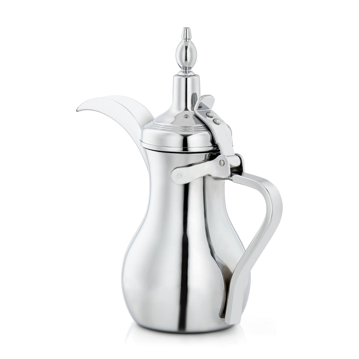 ALMARJAN 1 Liter Stainless Steel Dallah Silver K0874C32