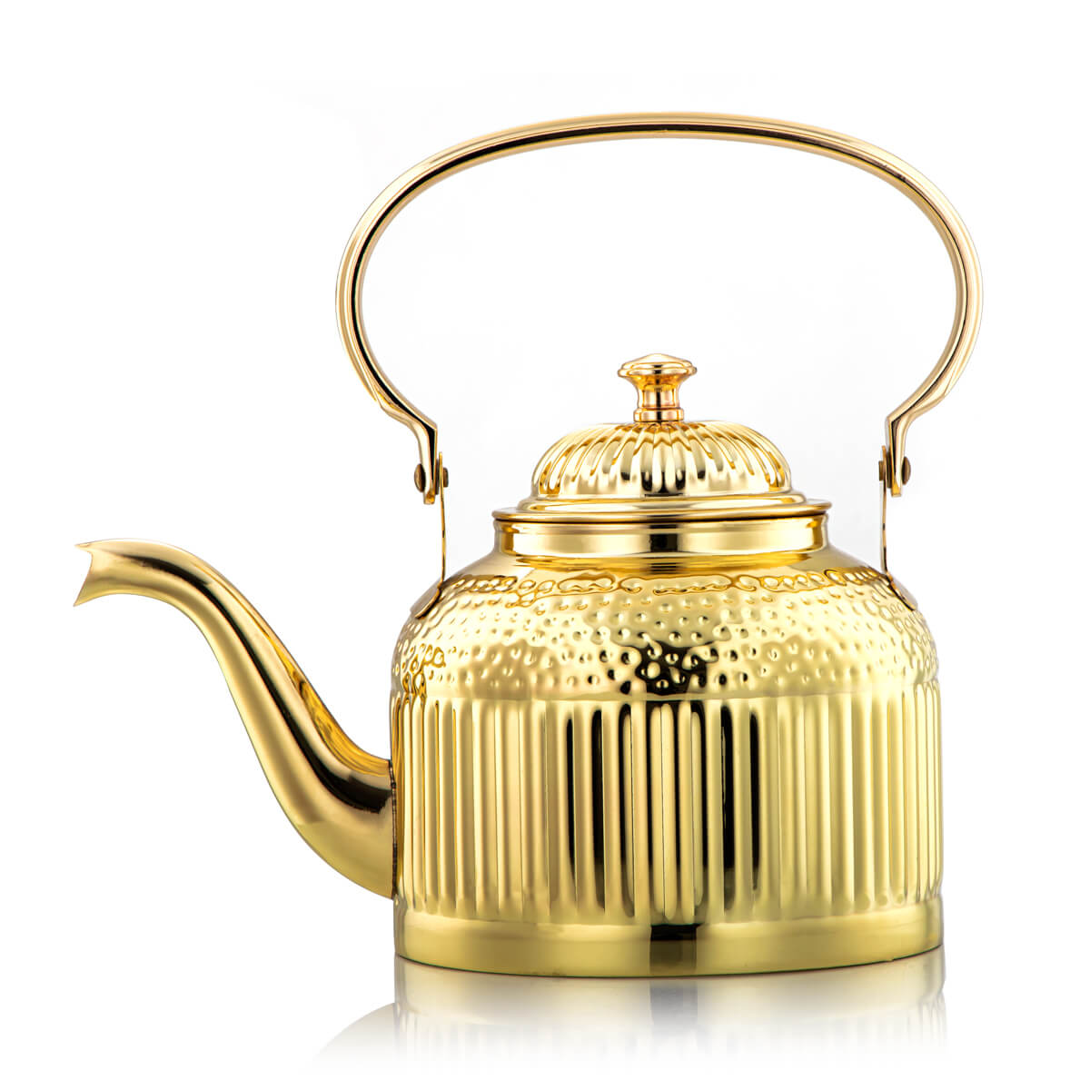  Almarjan 2 Liter Maraba'a Collection Stainless Steel Tea Kettle Gold - STS0010694 
